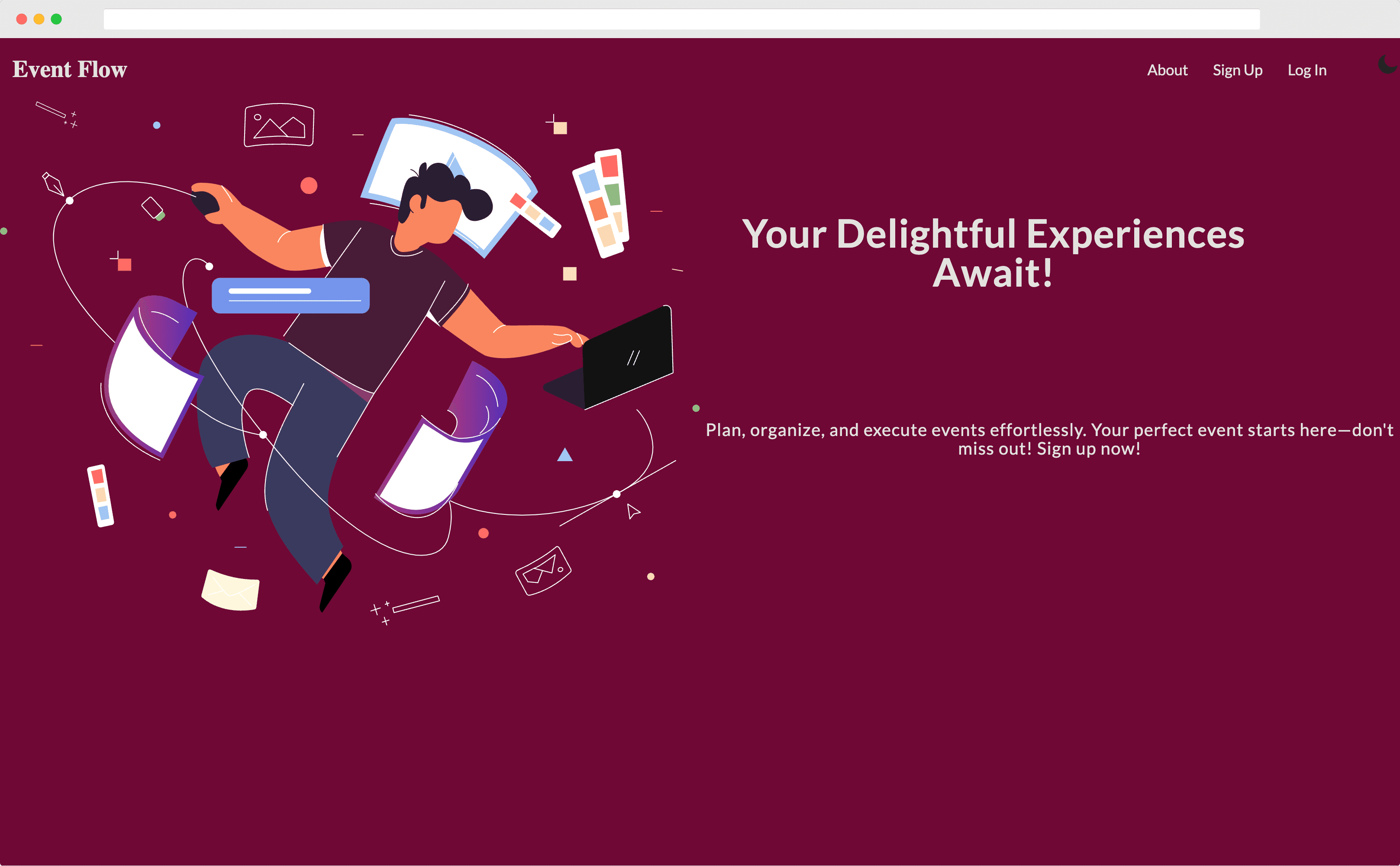 Screenshot of Event Flow